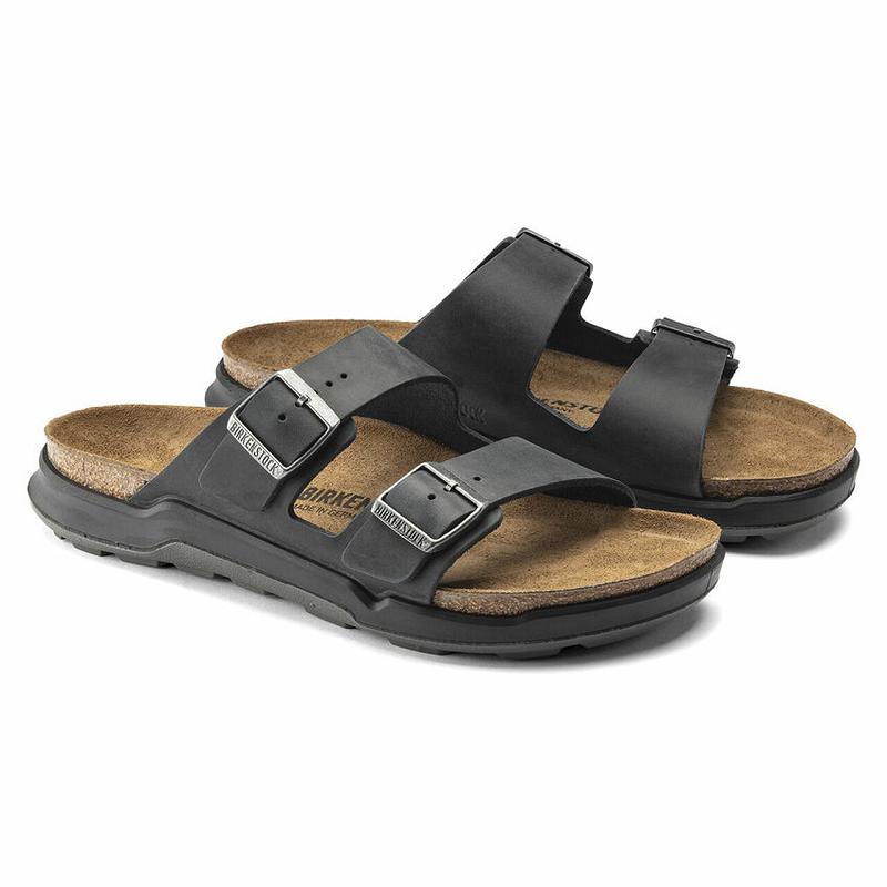 Birkenstock Rugged Oiled Læder Arizona Dame Sort | DK 475YXF